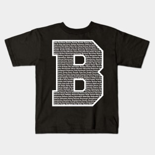 B White Kids T-Shirt